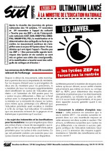 thumbnail of Tract lycées ZEP ultimatum