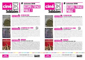 thumbnail of Ciné-Solidaires – automne 2018 – flyers